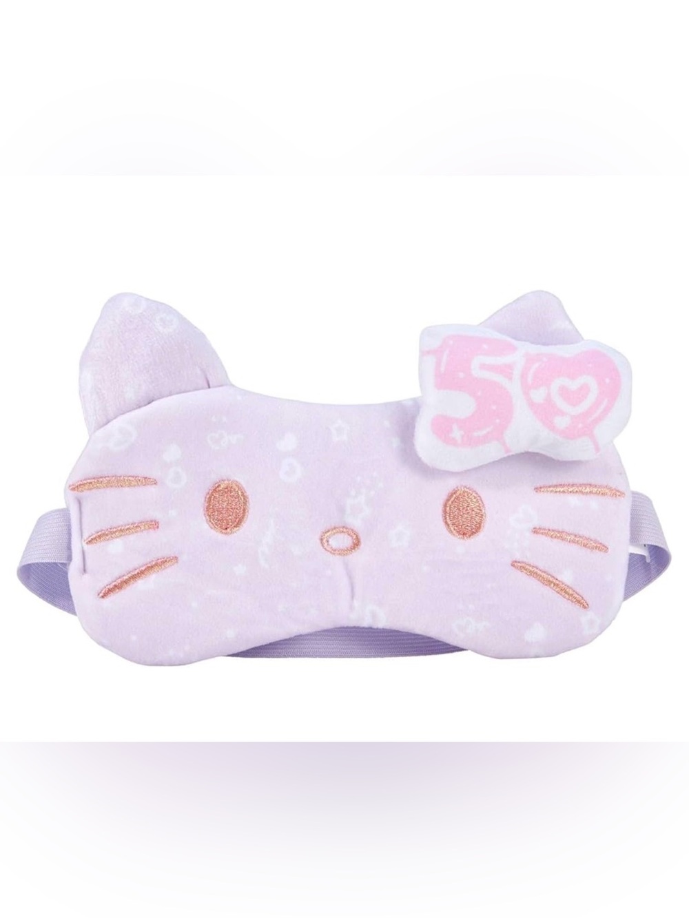 The Crème Shop x Hello Kitty  Plush Sleep Mask Purple/Pink